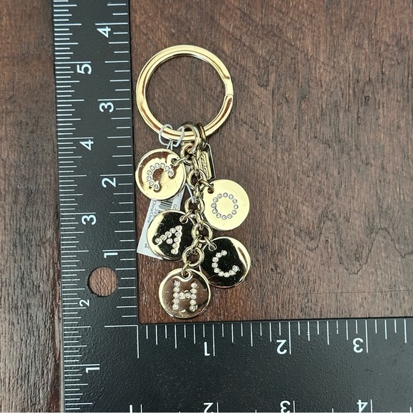 Coach Letters Charm Mix Key Fob F69939 NWT - Picture 8 of 8